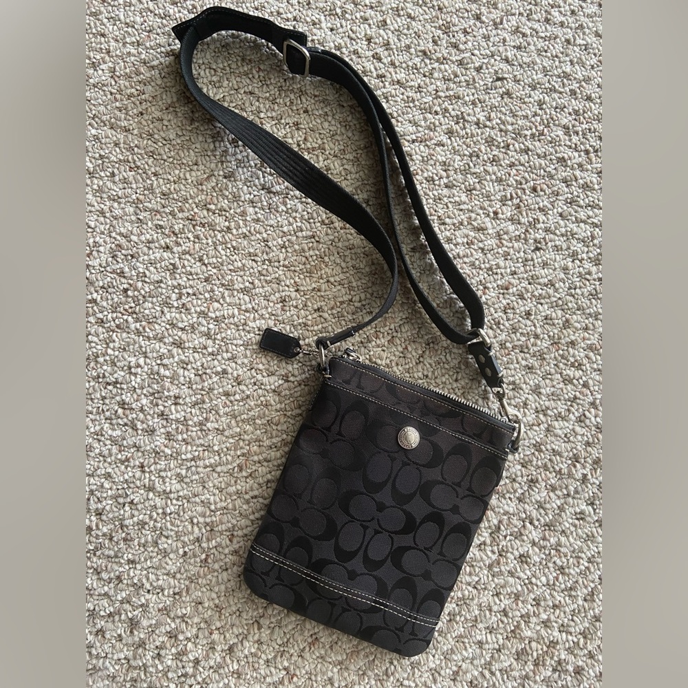 Coach Swingpack Signature Jaquard Crossbody Bag